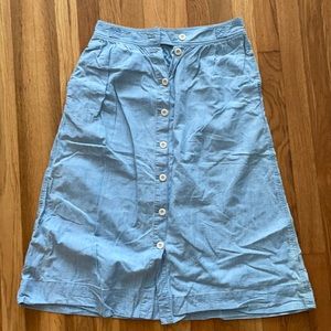 Madewell Chambray Skirt